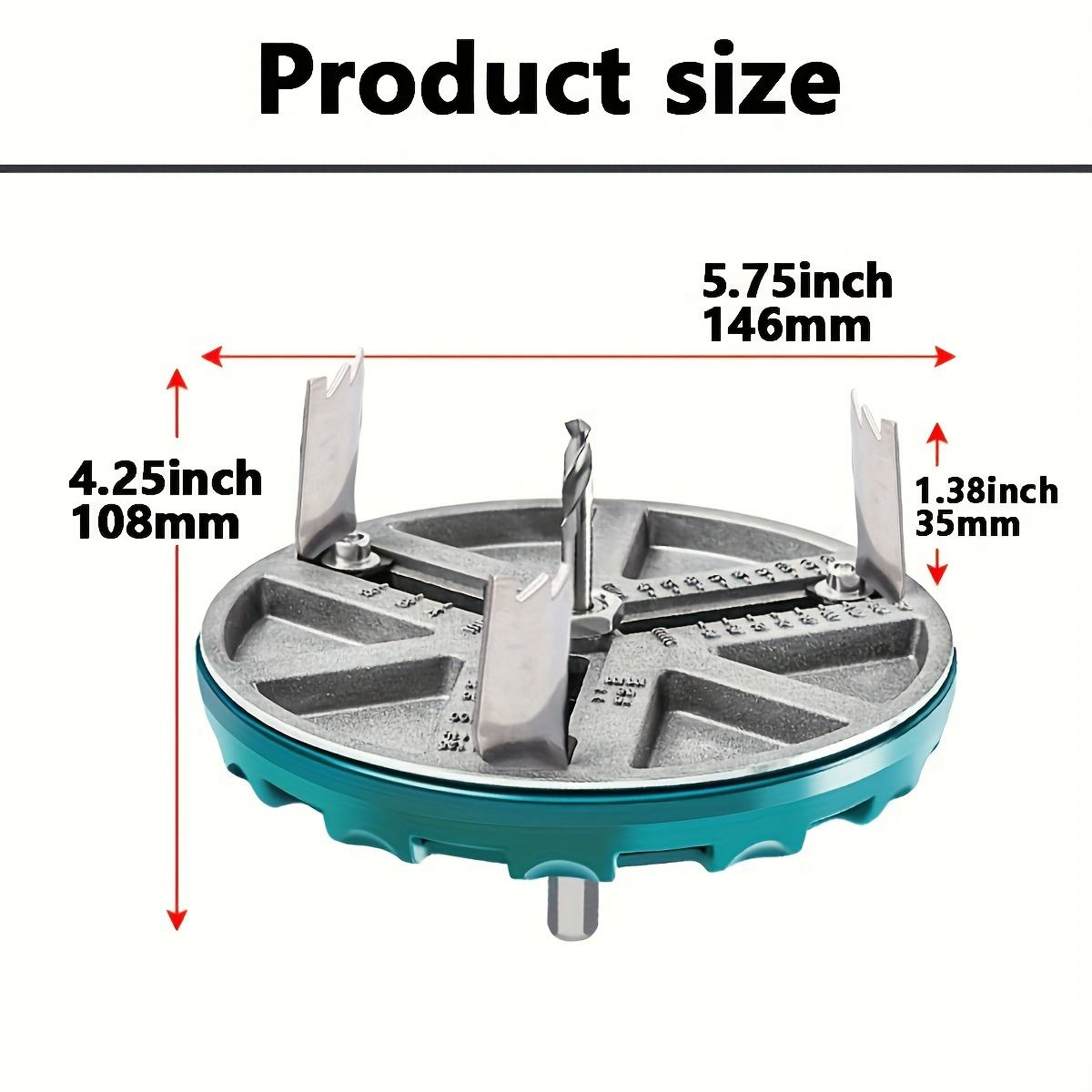 woodworking hole saw electric drill punching gypsum board Aluminum plastic tool adjustable hole er