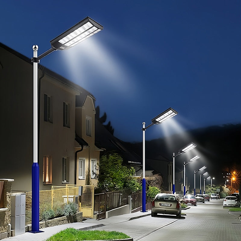 High Lumen Outdoor IP65 Waterproof All in One Solar Street Light LED Lawn Garden Lamp Street Lantern Lighting