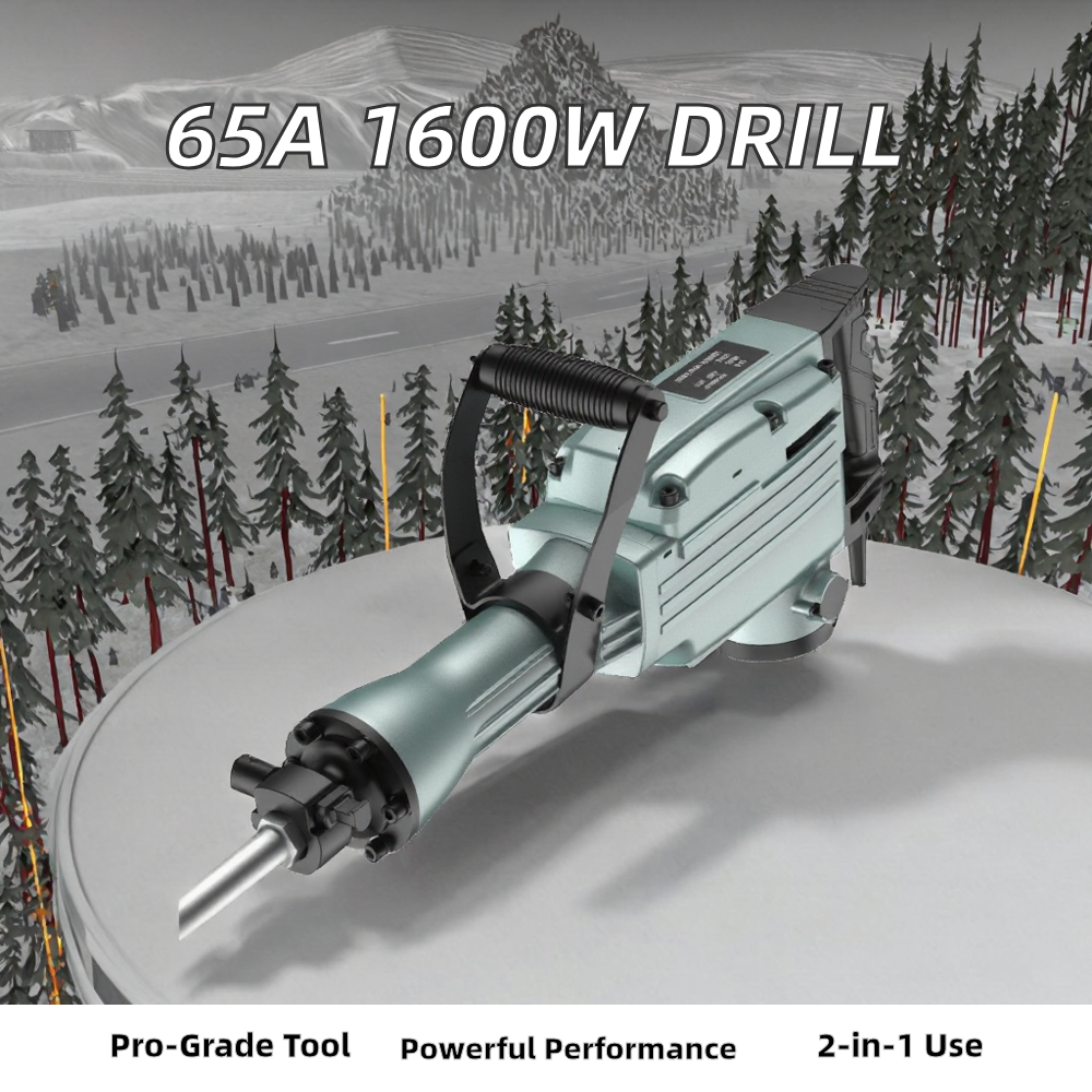High Power Concrete Breakers Rotary Demolition Impact Hammer Drill Set Industrial Heavy Duty Jack Hammer Electric Pick