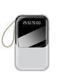 Mini Portable charger Powerbank 10000mah LED Display Built-in cable Power Bank 10000mAh