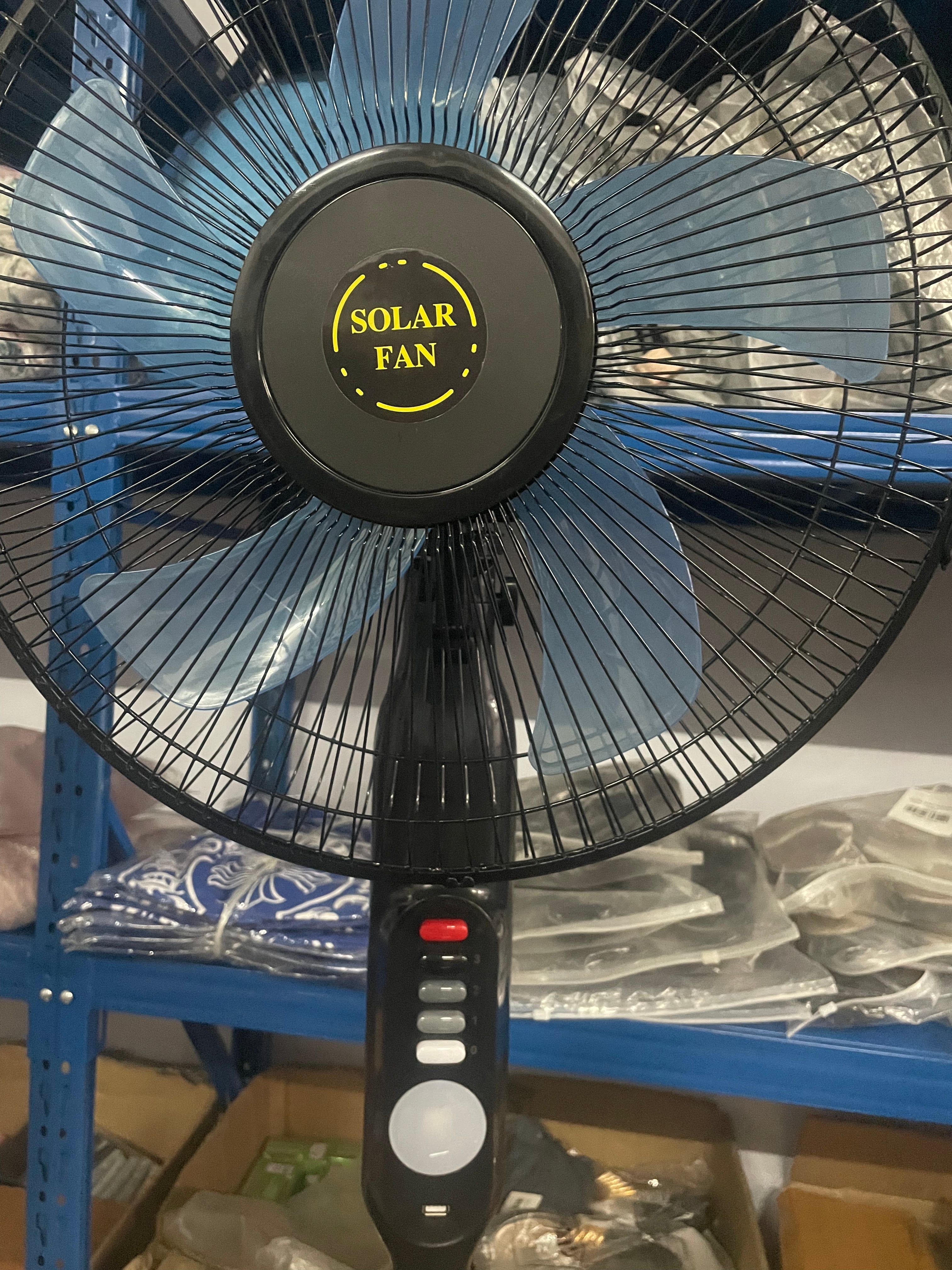 16 Inch DC/AC Stand Solar Fan With LED Night Light with Solar Panel