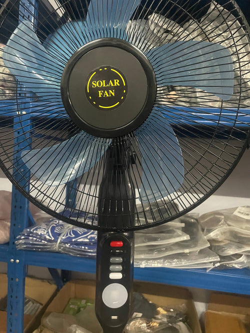 16 Inch DC/AC Stand Solar Fan With LED Night Light with Solar Panel