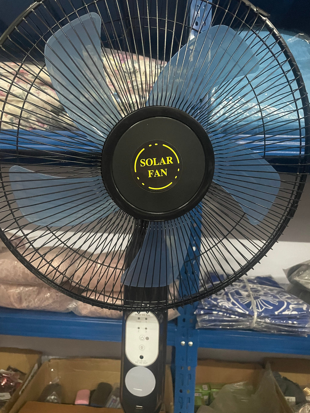 16 Inch DC/AC Stand Solar Fan With LED Night Light with Solar Panel