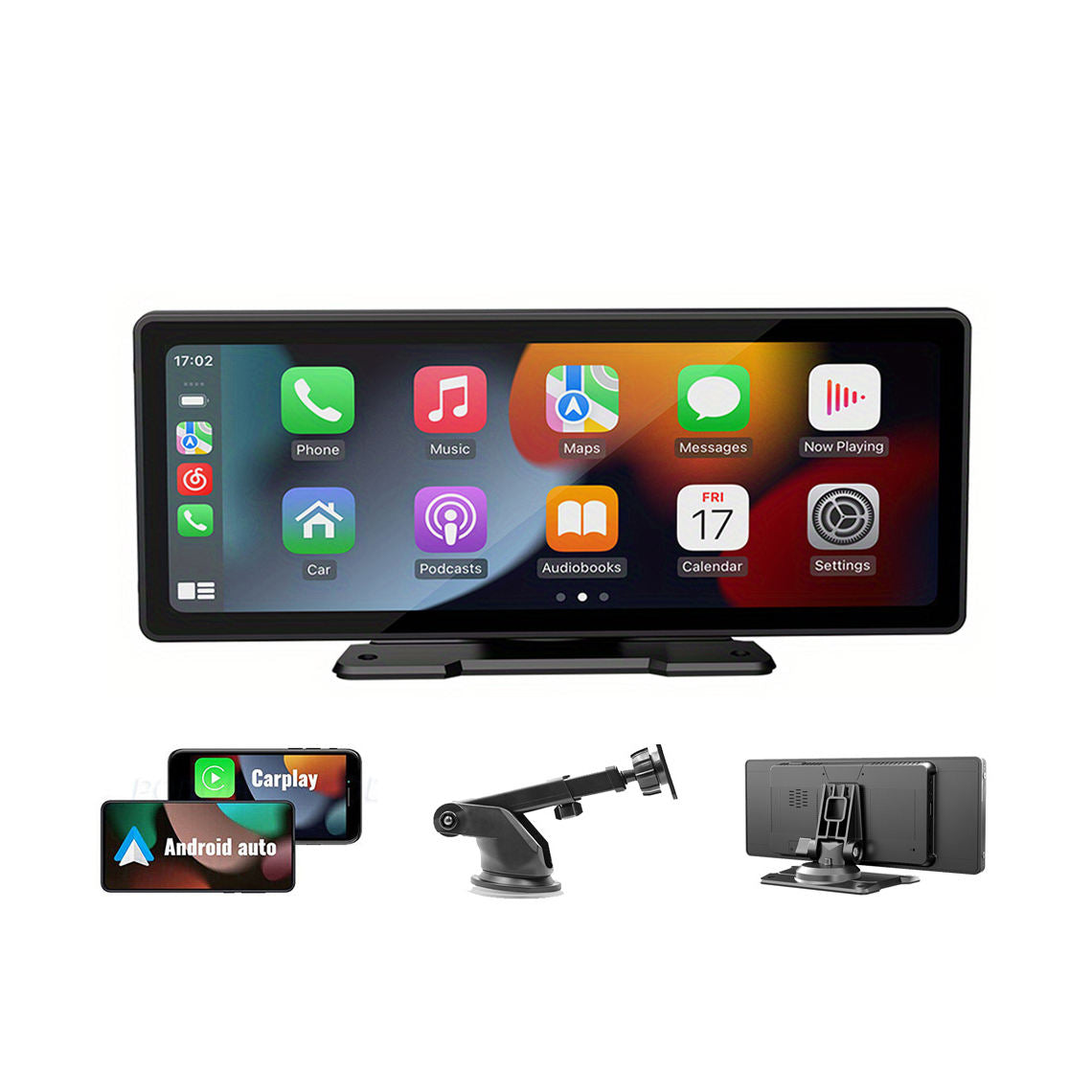 Universal Car Multimedia Player 10.26 inch HD Touch Screen CarPlay Android Auto Stereo Car Video DVD Play